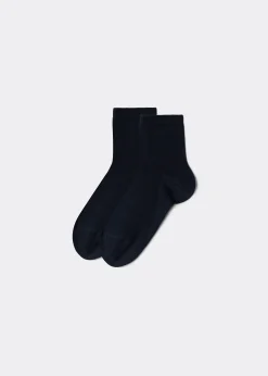 Short Socks^Calzedonia Children's Short Light Cotton Socks 016 - Blue