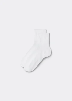 Short Socks^Calzedonia Children's Short Light Cotton Socks 001 - White