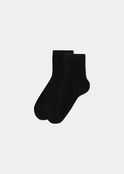 Short Socks^Calzedonia Children's Short Light Cotton Socks 019 - Black