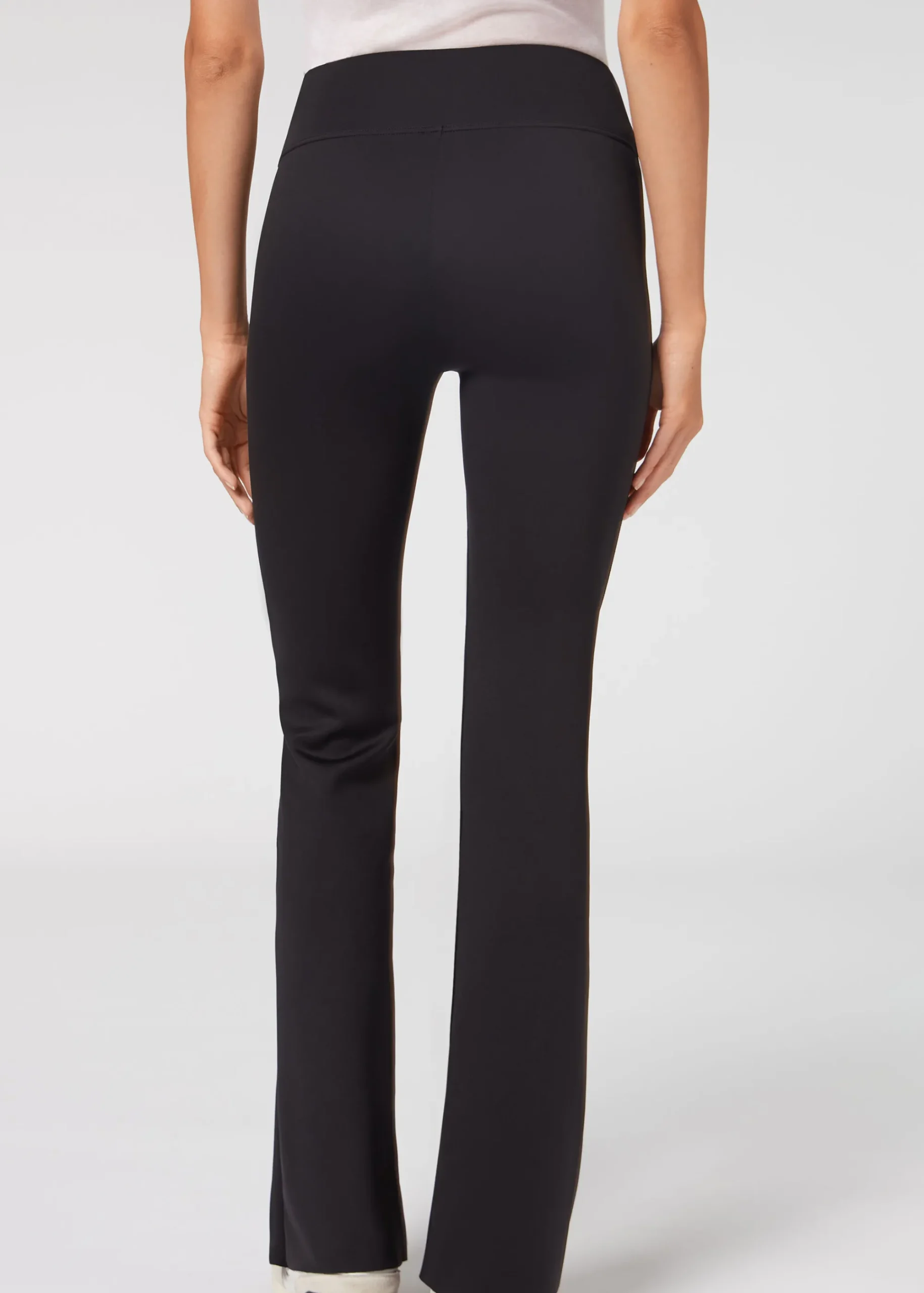 Trousers^Calzedonia Comfortable Soft Touch Flared Leggings 019 - Black