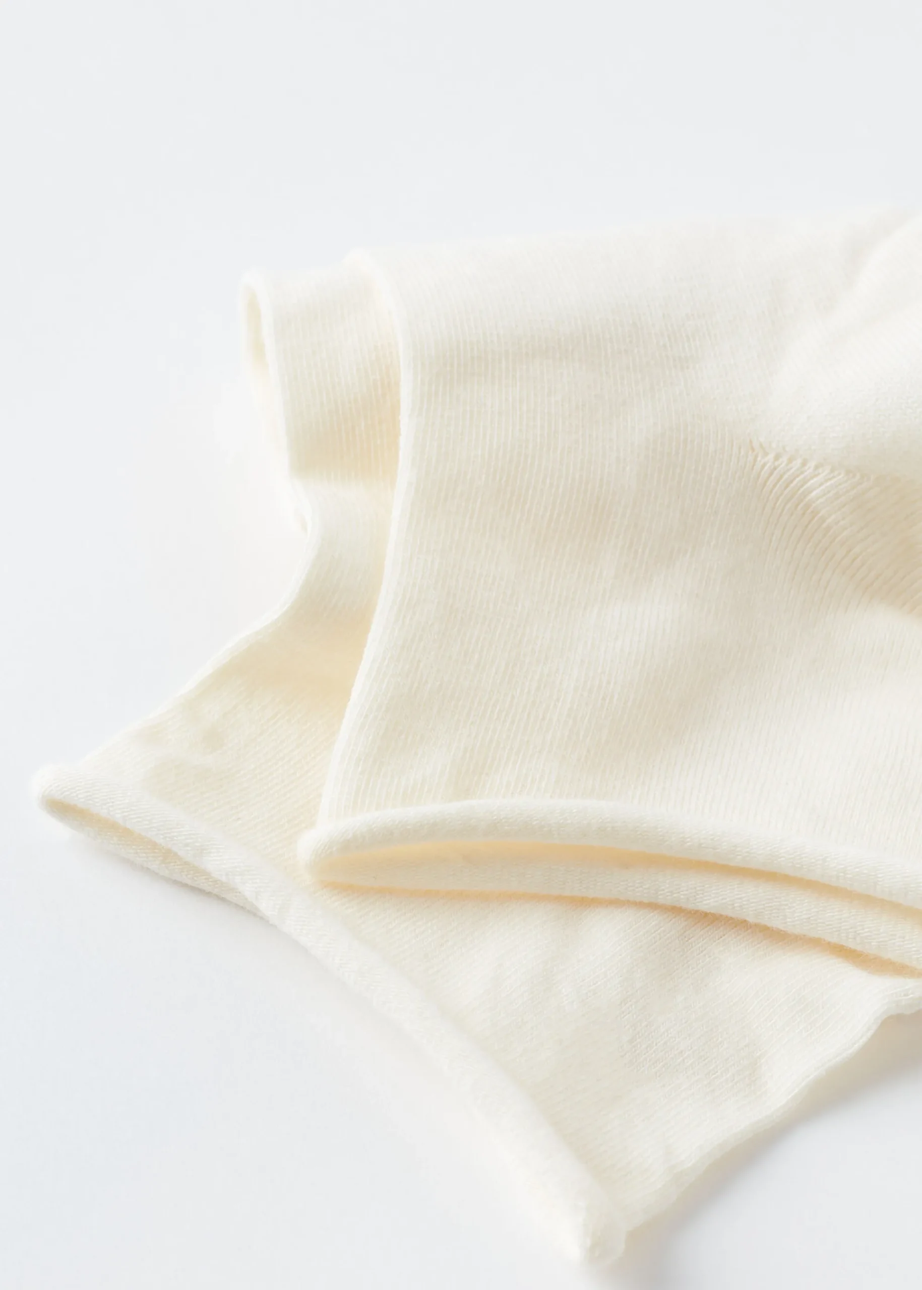 Short Socks^Calzedonia Cotton Bandless Short Socks 614 - Milk White