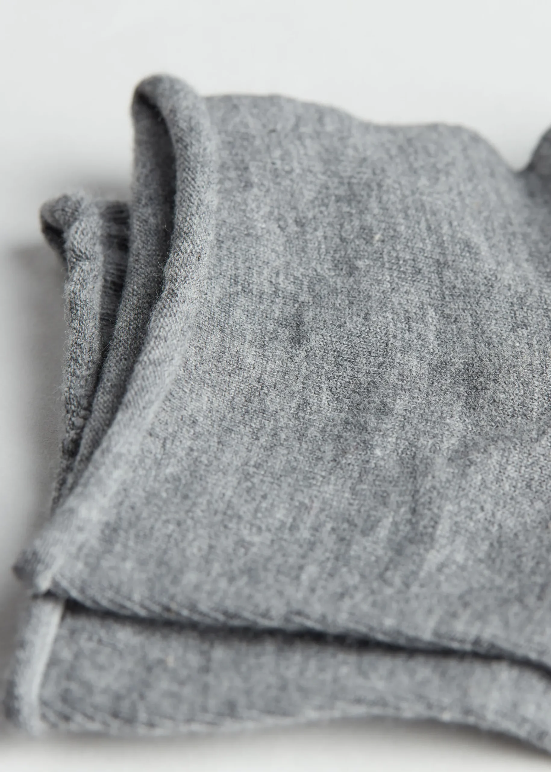 Short Socks^Calzedonia Cotton Bandless Short Socks 042 - Mid Grey Blend