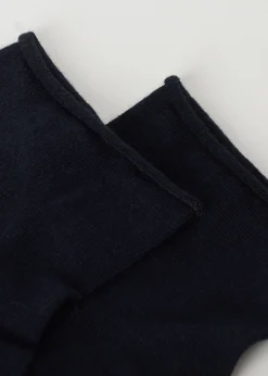 Short Socks^Calzedonia Cotton Bandless Short Socks 016 - Blue