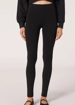 Leggings^Calzedonia Cotton Leggings 019 - Black