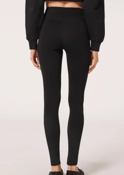 Leggings^Calzedonia Cotton Leggings 019 - Black