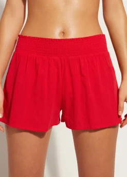Beachwear^Calzedonia Cotton Shorts 645C - Summer Red