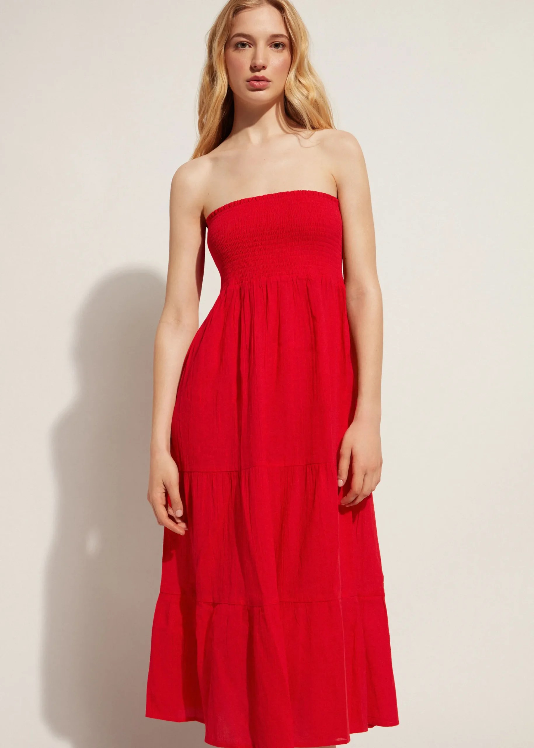 Beachwear^Calzedonia Cotton Skirt Dress 645C - Summer Red