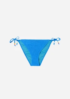 Bikini^Calzedonia Crinkle Tie Bikini Bottoms San Diego 640C - Ocean Blue