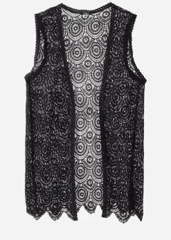 Beachwear^Calzedonia Crochet Gilet 06 - Black