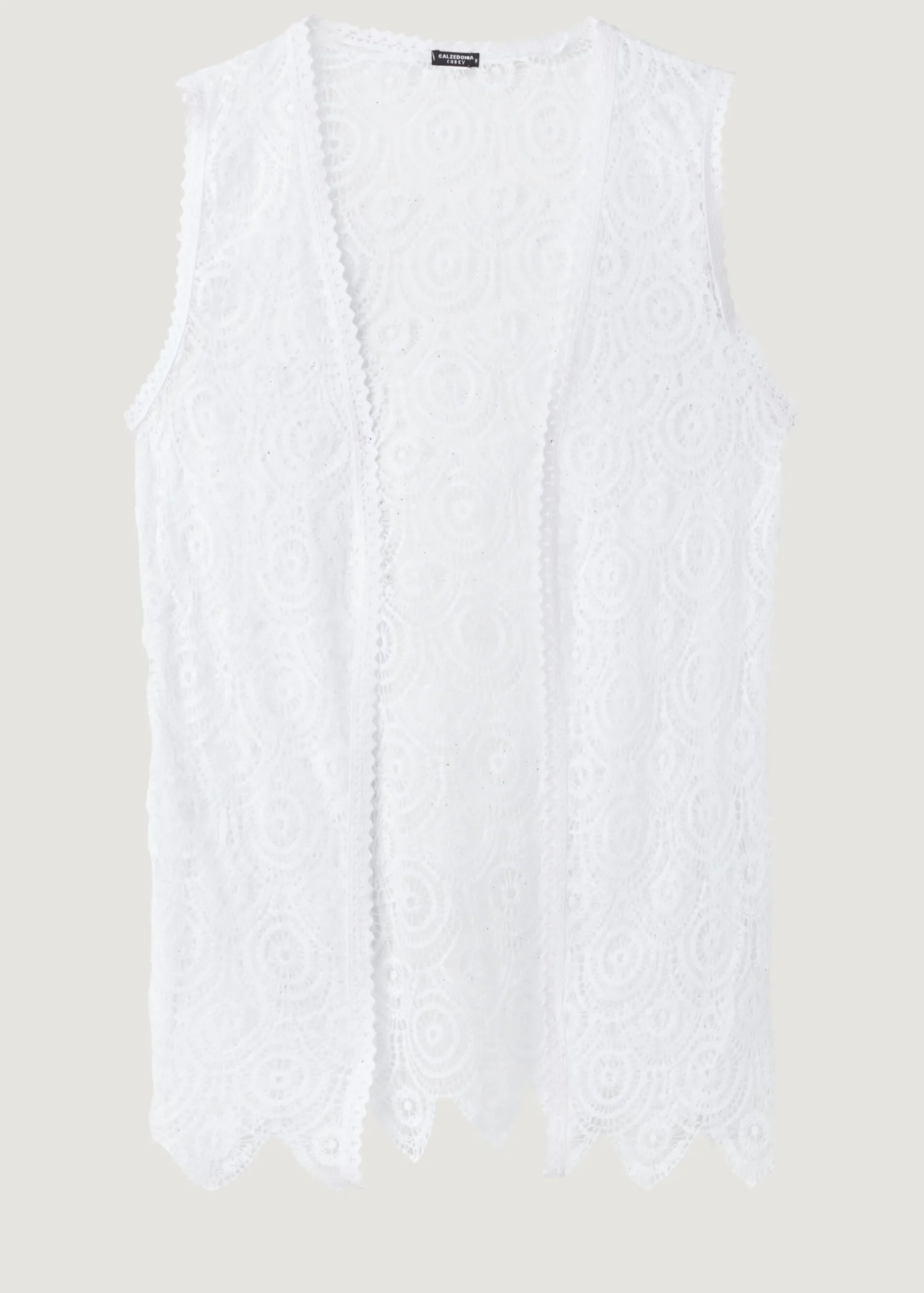Beachwear^Calzedonia Crochet Gilet 01 - White