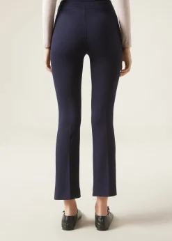 Trousers^Calzedonia Cropped Flared Leggings 016 - Blue