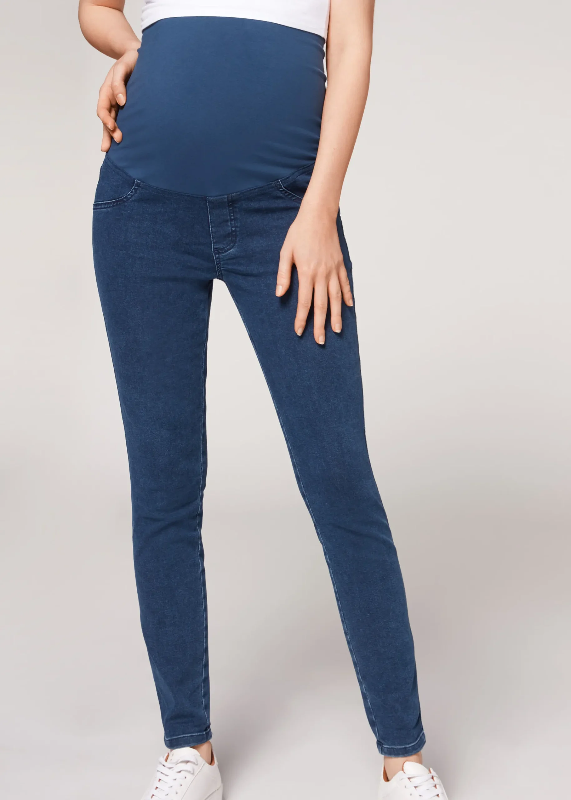 Premaman^Calzedonia Denim Maternity Leggings 3210 - Blue Denim