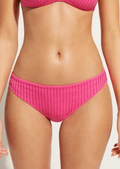 Bikini^Calzedonia Diamante Bikini Bottoms Shanghai 625C - Bright Pink Rhinestone