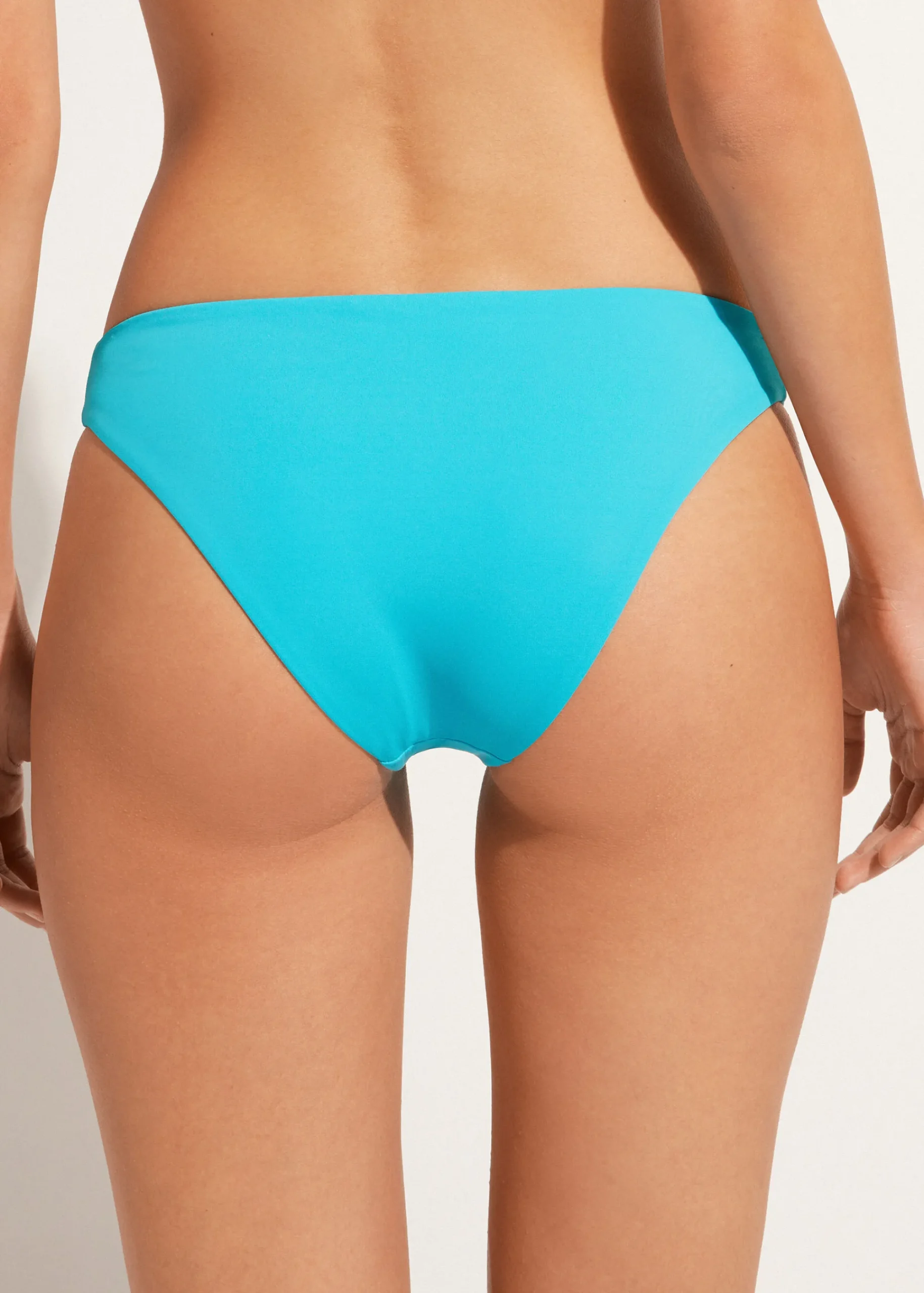 Bikini^Calzedonia Diamante Bikini Bottoms Shanghai 626C - Turquoise Green Rhinestone
