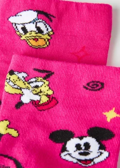 Short Socks^Calzedonia Disney Patterned Short Socks 9637 - Fuchsia Funny Disney