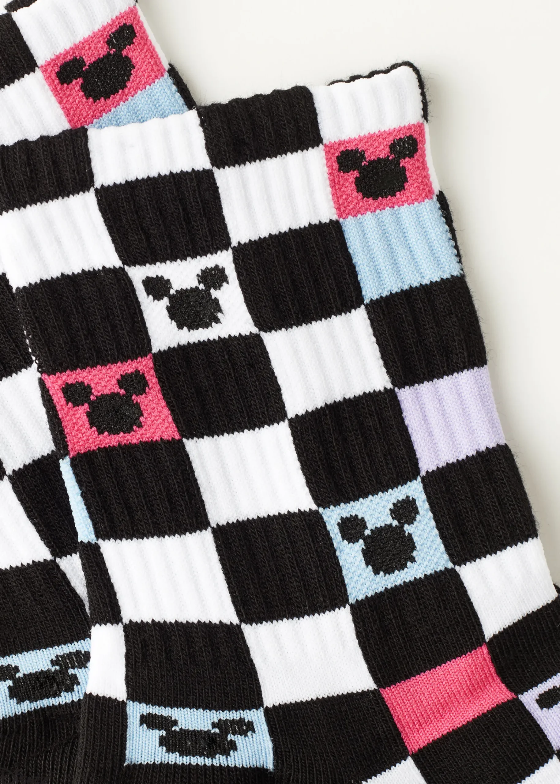Short Socks^Calzedonia Disney Patterned Short Socks 9634 - Fuchsia Check Disney