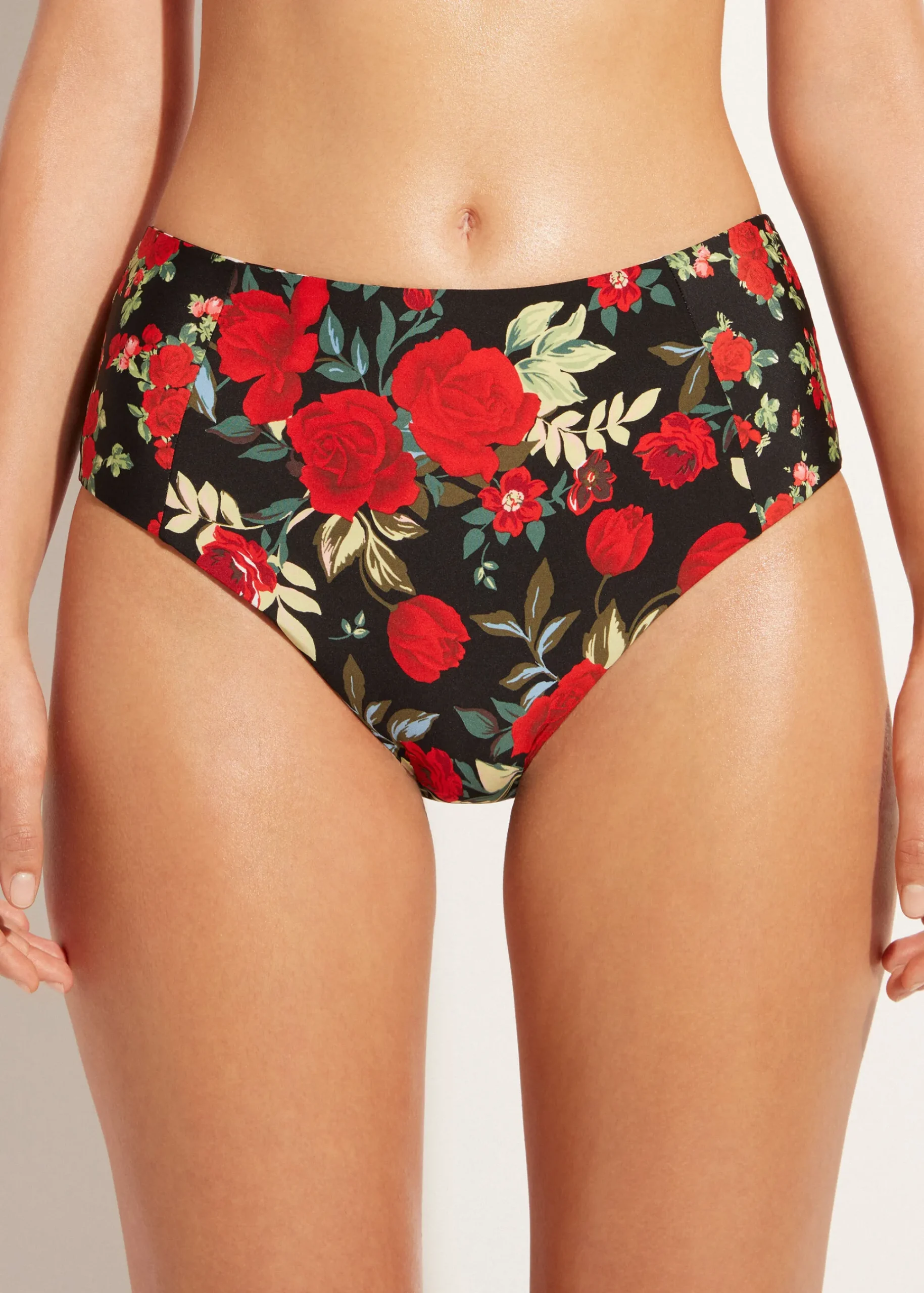 Bikini^Calzedonia Double Face High-Waisted Bikini Bottoms Nizza 685C - Pink Animal Print