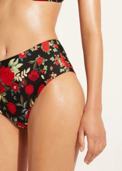 Bikini^Calzedonia Double Face High-Waisted Bikini Bottoms Nizza 685C - Pink Animal Print