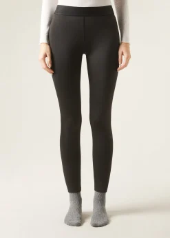 Leggings^Calzedonia Double Face Plush Leggings 019 - Black