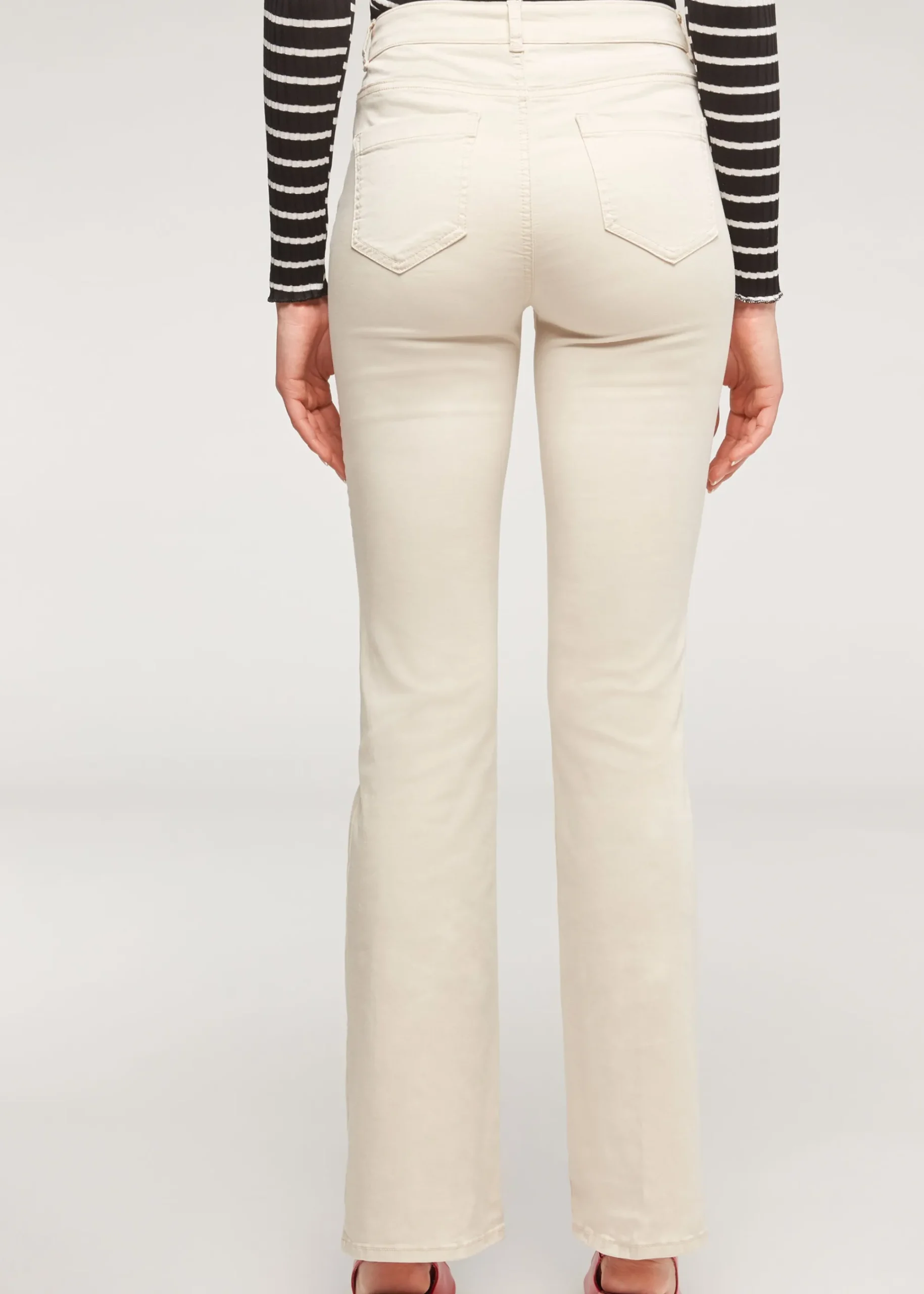 Jeans^Calzedonia Eco Light Denim Flared Jeans 5014 - Sand-Colored Beige