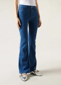 Jeans^Calzedonia Eco Light Denim Flared Jeans 3182 - Dark Denim Blue