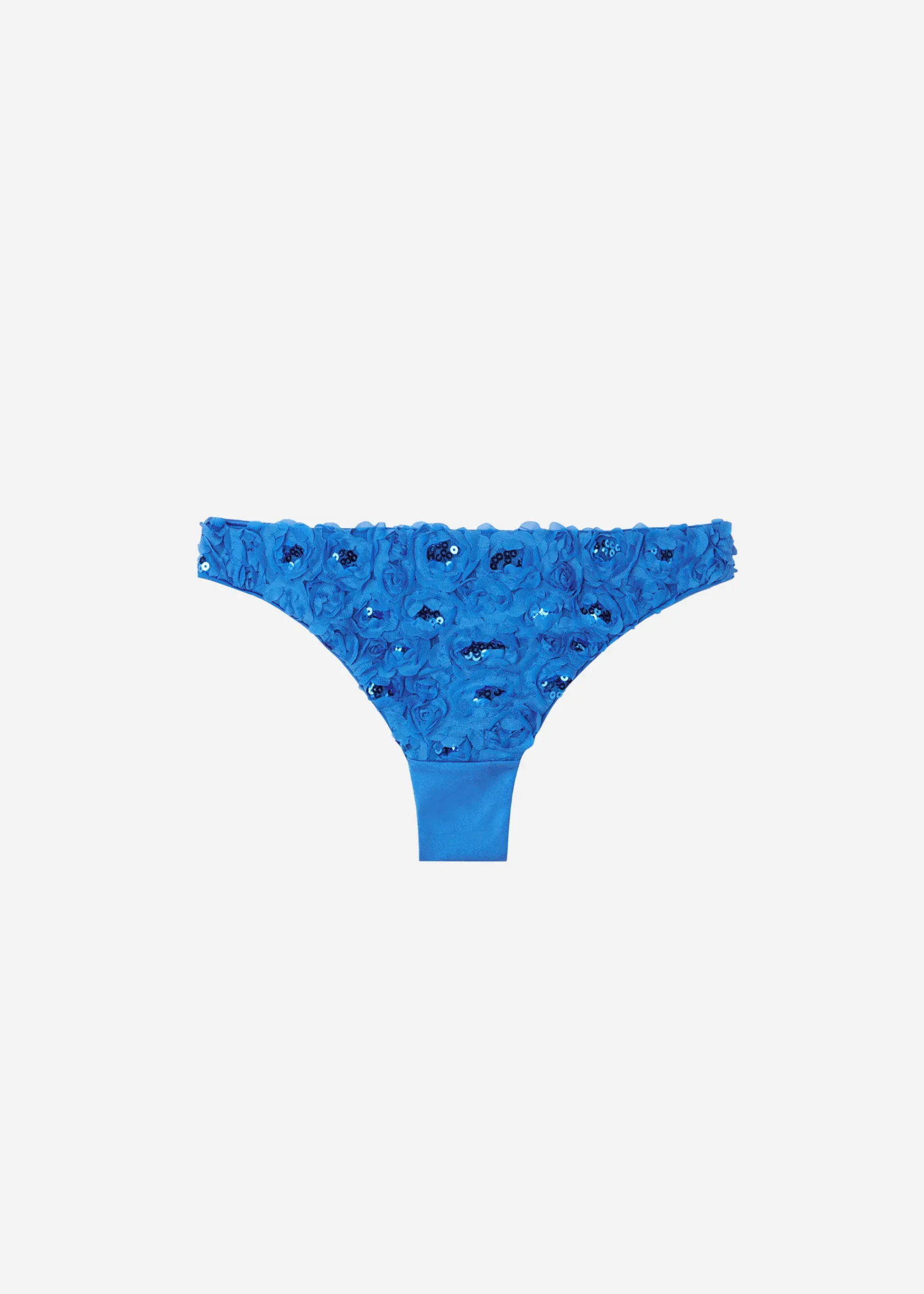 Bikini^Calzedonia Floral Brazilian Bikini Bottoms Parigi 699C - Blue Roses