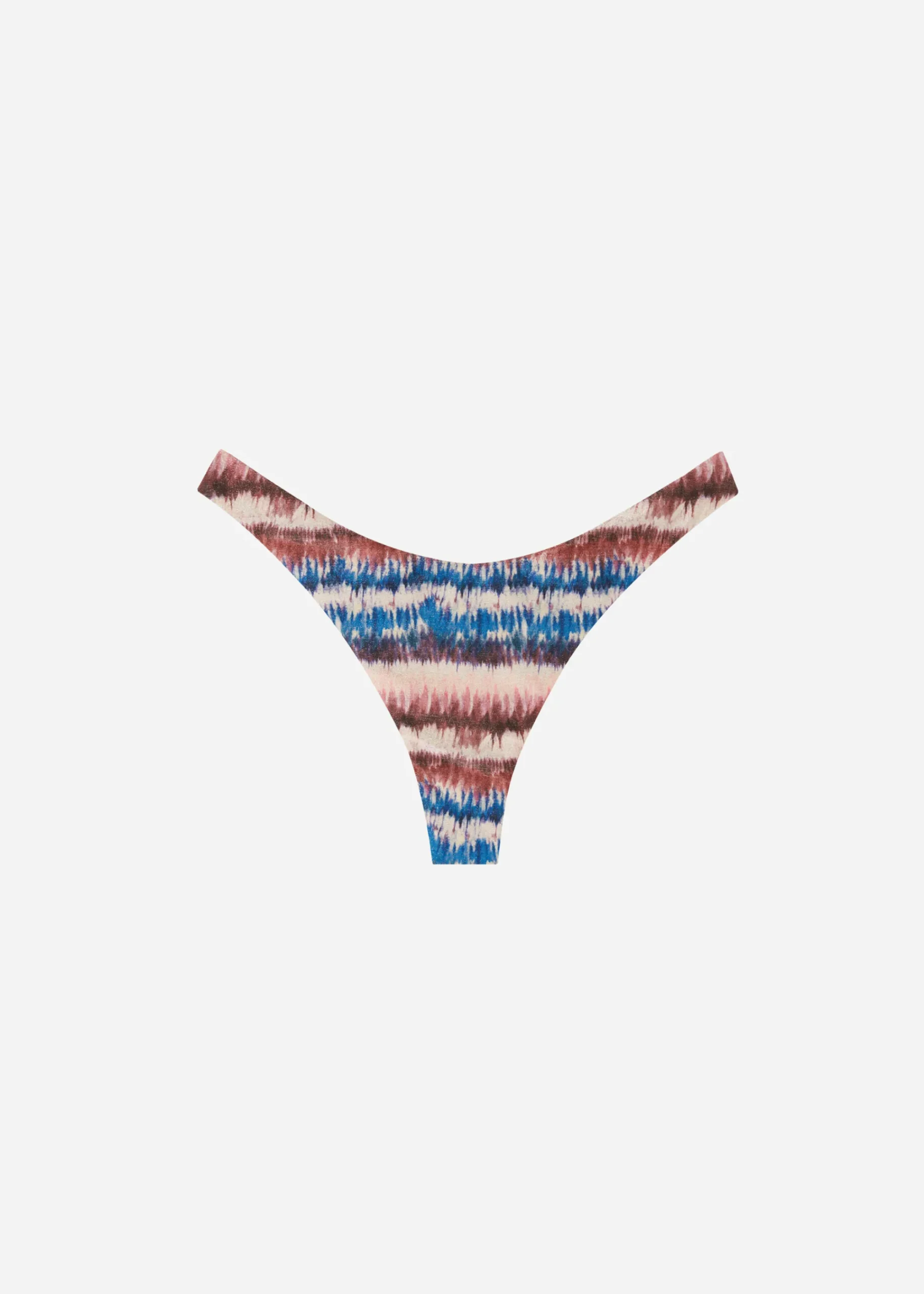 Bikini^Calzedonia Formentera High-Leg Brazilian Bikini Bottoms 689C - Tie Dye Lame