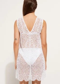 Beachwear^Calzedonia Geometric Crochet Dress 01 - White