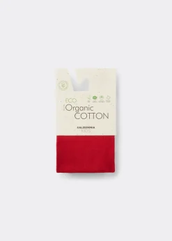 Tights^Calzedonia Girl Eco Cotton Tights 1094 - Red Paint