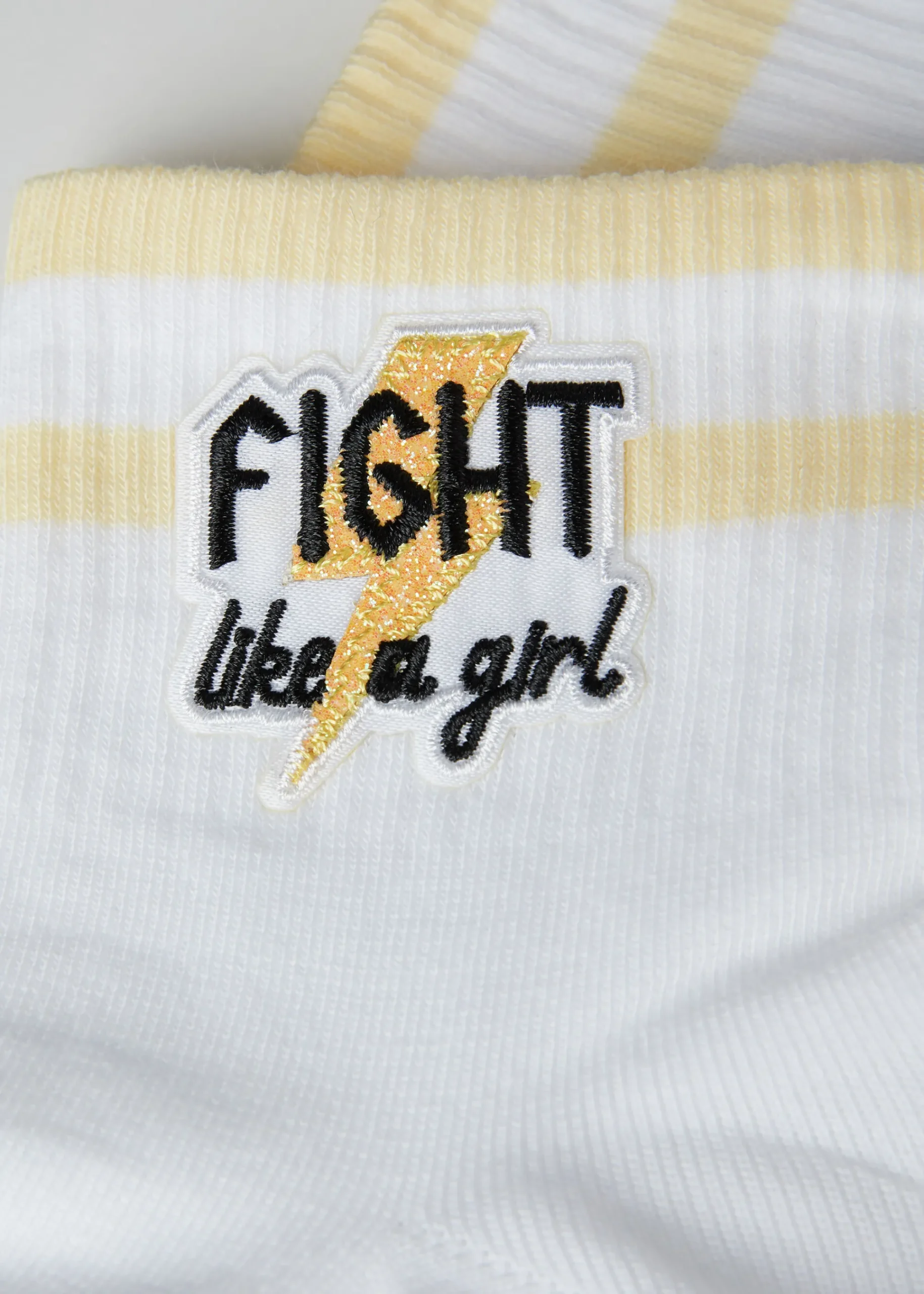 Short Socks^Calzedonia Girl Power Print Short Socks 9677 - White Girl Power Fight