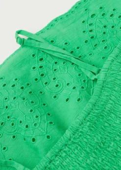 Beach Cover Ups^Calzedonia Girls' Broderie Anglaise Dress 615C - Shiny Green
