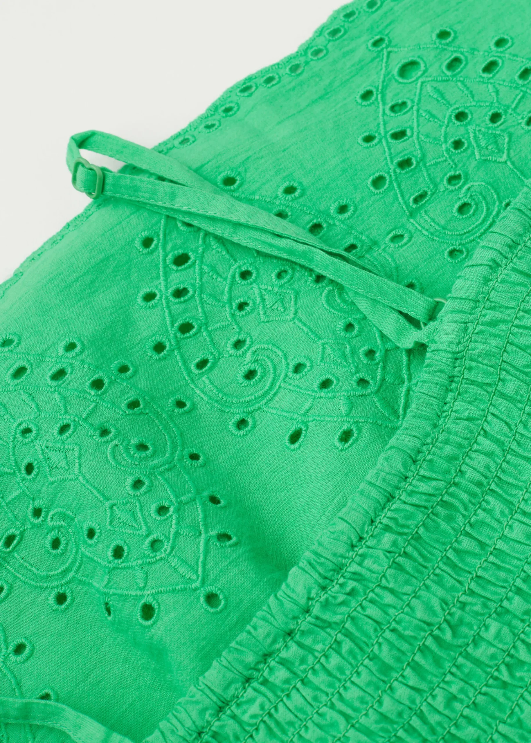 Beach Cover Ups^Calzedonia Girls' Broderie Anglaise Dress 615C - Shiny Green