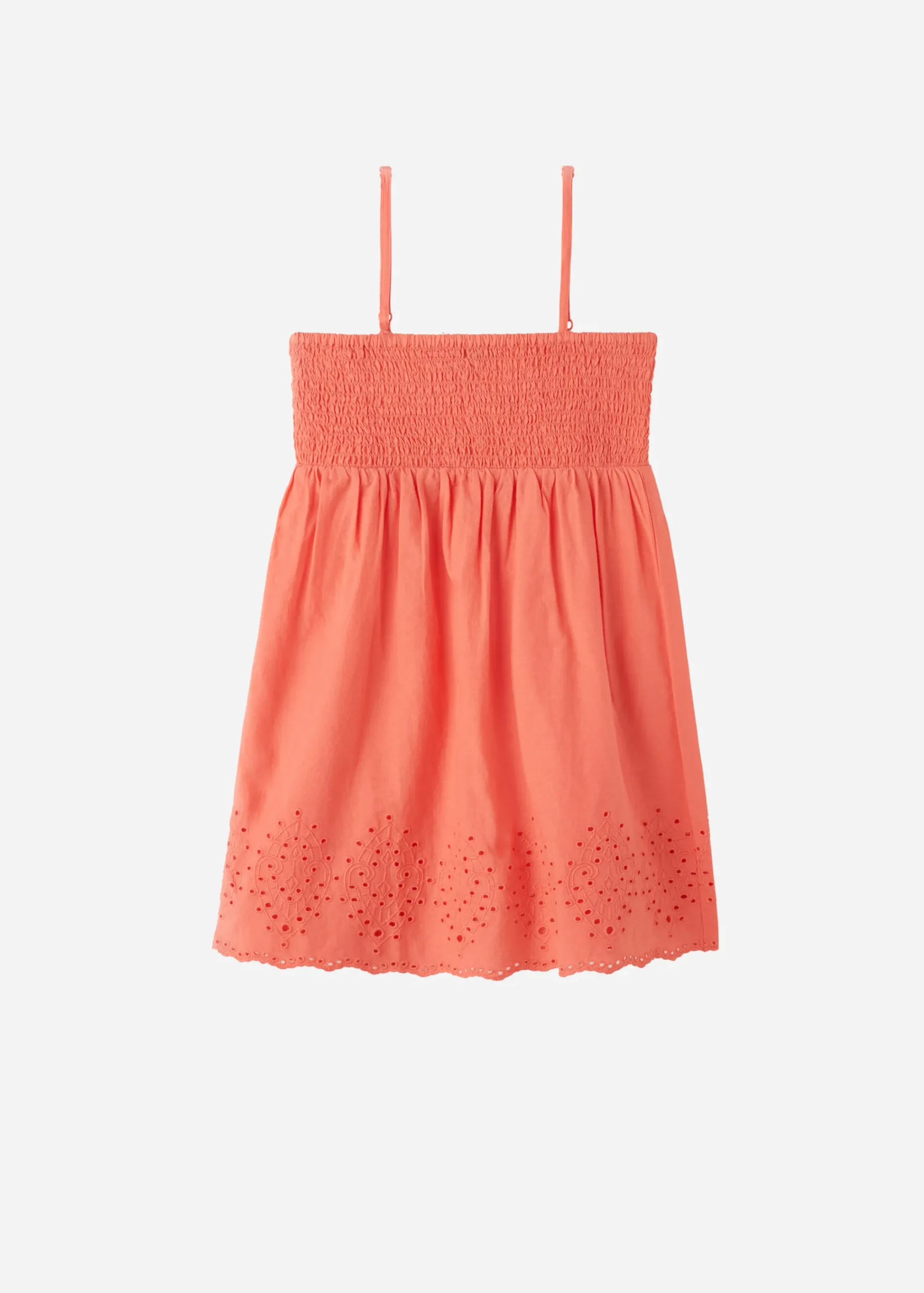 Beach Cover Ups^Calzedonia Girls' Broderie Anglaise Dress 619C - Orange Coral