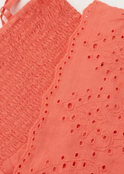 Beach Cover Ups^Calzedonia Girls' Broderie Anglaise Dress 619C - Orange Coral