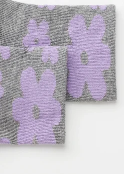 Short Socks^Calzedonia Girls' Floral Short Socks 9746 - Fiori Grigio