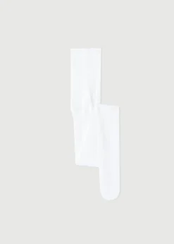 Tights^Calzedonia Girls' Glitter Microfibre Tights 4895 - White Glitter