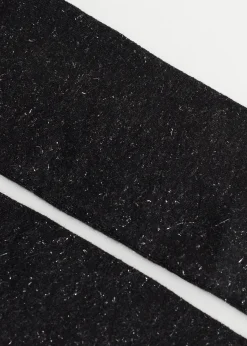 Tights^Calzedonia Girls' Glitter Viscose Tights 4758 - Light Black/Silver Glitter