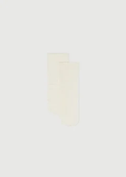 Short Socks^Calzedonia Girls' Heart Patterned Short Socks 5063 - Natural Milk Hearts