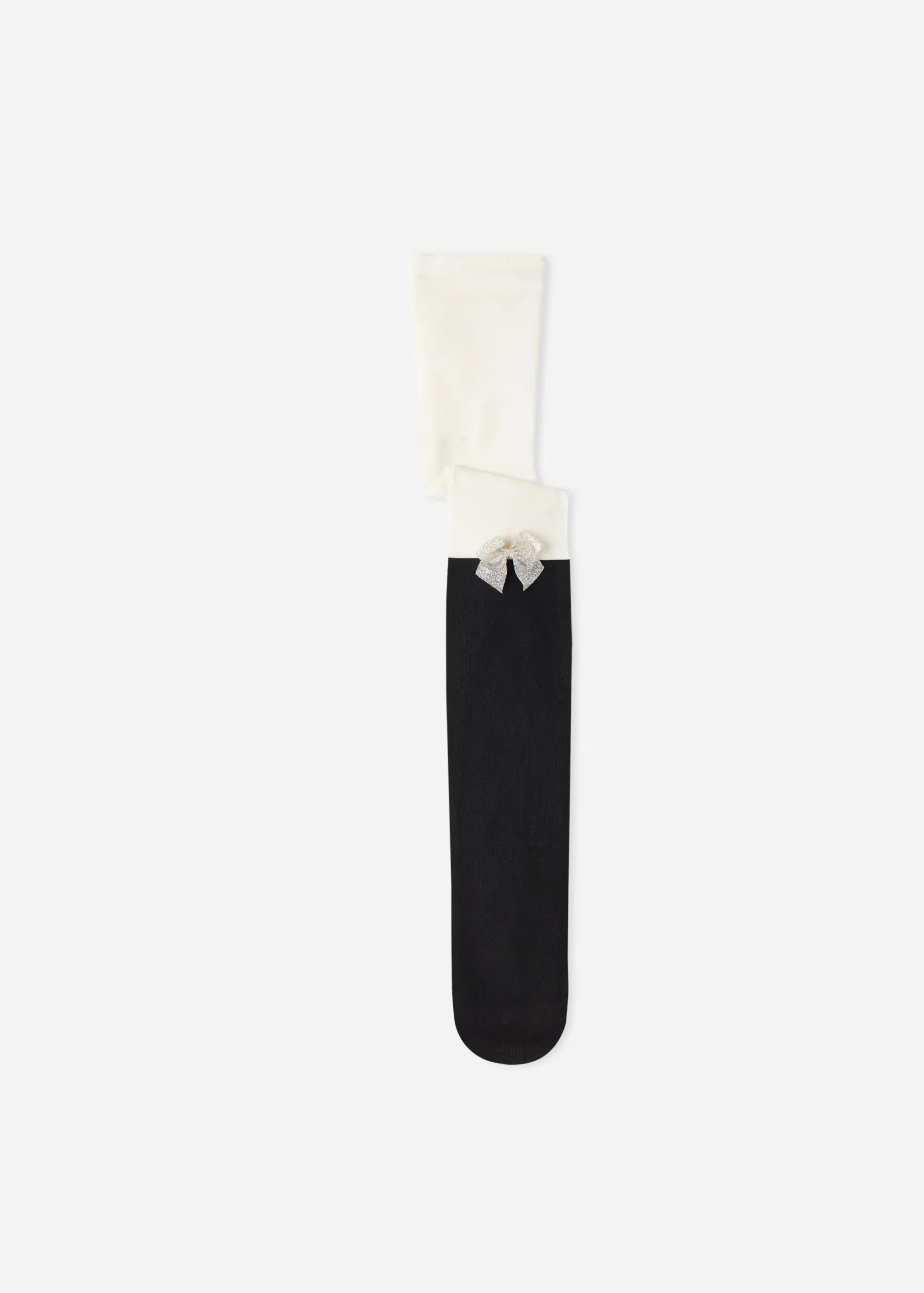 Tights^Calzedonia Girls' Over-Knee Effect Tights With Bow Application 5261 - Milk White Longuette Bow