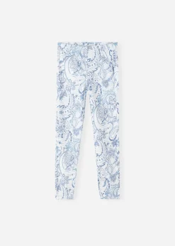 Leggings^Calzedonia Girls' Paisley Print Denim Leggings 5222 - Paisley Print