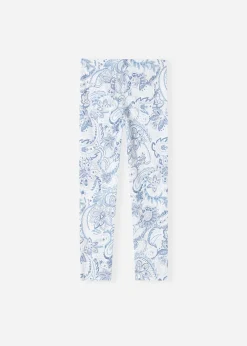 Leggings^Calzedonia Girls' Paisley Print Denim Leggings 5222 - Paisley Print