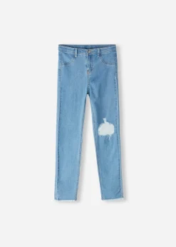 Leggings^Calzedonia Girls' Ripped Skinny Stretch Jeans 3210 - Blue Denim
