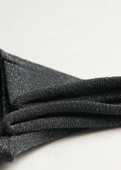Short Socks^Calzedonia Glitter Short Socks 7506 - Charcoal Grey Glitter