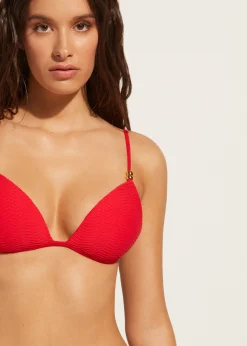 Bikini^Calzedonia Graduated Padded Triangle Bikini Top Casablanca 630C - Summer Red 3D