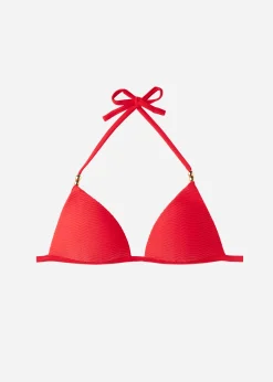Bikini^Calzedonia Graduated Padded Triangle Bikini Top Casablanca 630C - Summer Red 3D