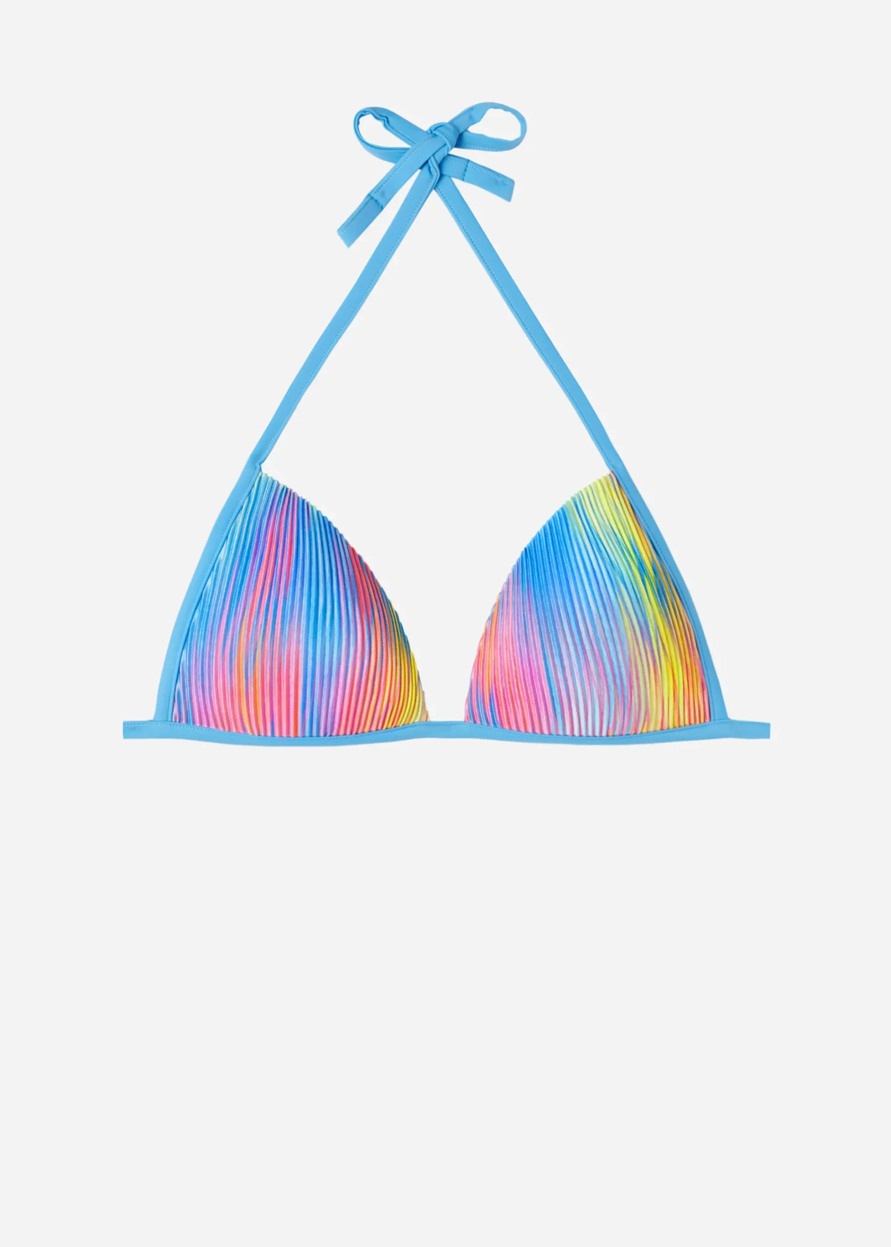Bikini^Calzedonia Graduated Padded Triangle Bikini Top Maiorca 643C - Rainbow