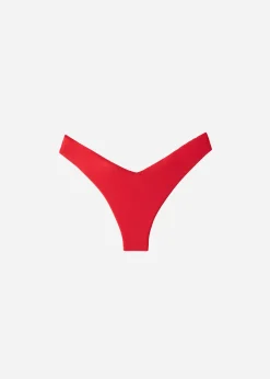 Bikini^Calzedonia High-Leg Brazilian Bikini Bottoms Indonesia 645C - Summer Red