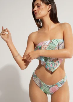 Bikini^Calzedonia High-Leg Brazilian Bikini Bottoms Saint Tropez 523C - Cachemire