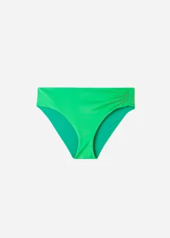 Bikini^Calzedonia High-Waisted Bikini Bottoms Indonesia 615C - Shiny Green
