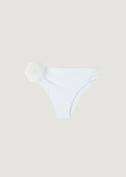 Bikini^Calzedonia High-Waisted Bikini Bottoms Bora Bora 704C - Shiny White